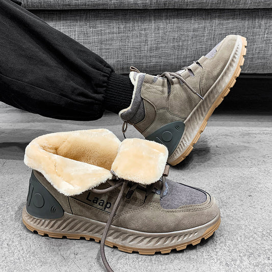 YZ66M Martin Winter Fashion Men's Snow Ankle Boots Plus Fleece Warm Men Shoes Зимние модные мужские зимние ботильоны Martin, теплая мужская флисовая обувь плюс теплая флисовая обувь