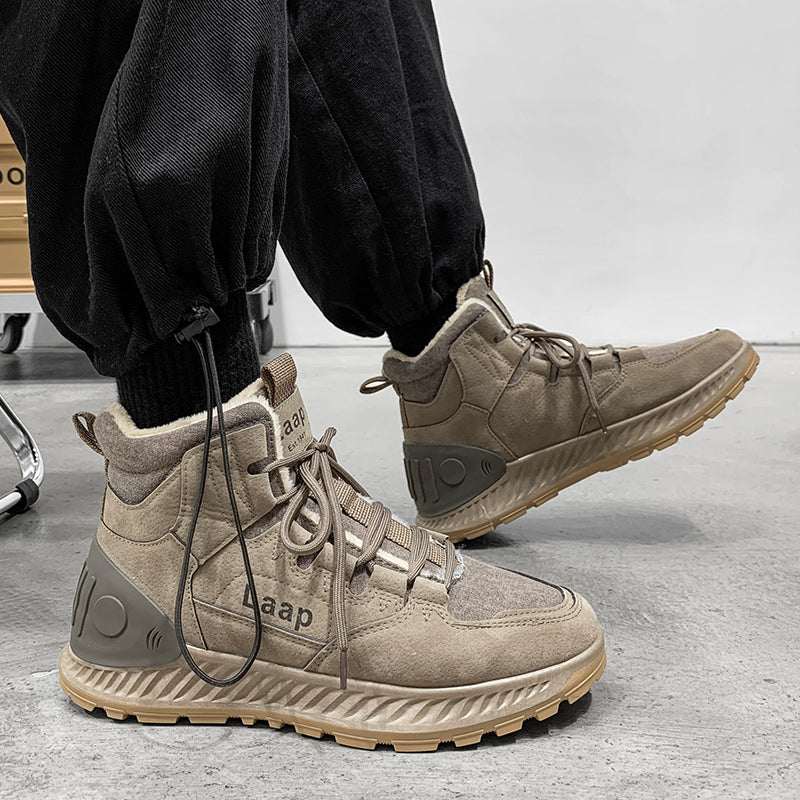 YZ66M Martin Winter Fashion Men's Snow Ankle Boots Plus Fleece Warm Men Shoes Зимние модные мужские зимние ботильоны Martin, теплая мужская флисовая обувь плюс теплая флисовая обувь
