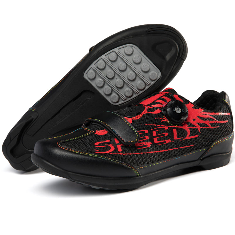 Q123 Unisex Summer Breathable Rubber Sole Cycling Shoes Professional Road Riding Bicycle Training Летние велосипедные туфли на дышащей резиновой подошве унисекс