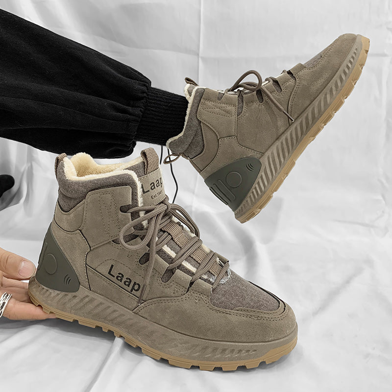 YZ66M Martin Winter Fashion Men's Snow Ankle Boots Plus Fleece Warm Men Shoes Зимние модные мужские зимние ботильоны Martin, теплая мужская флисовая обувь плюс теплая флисовая обувь