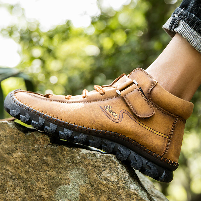 New Men's Ankle Boots Hand Stitching Western Boots Classic Fashion Men's Motorcycle Boots Outdoor Men's Work Boots Big Size12 Rachel 7008