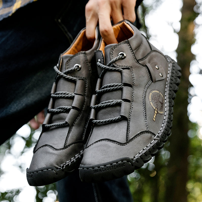 CINDE 817 Hand Stitching wolverine Mens vintage Stylish Lace comfort soft Microfiber Leather Casual Ankle Boots