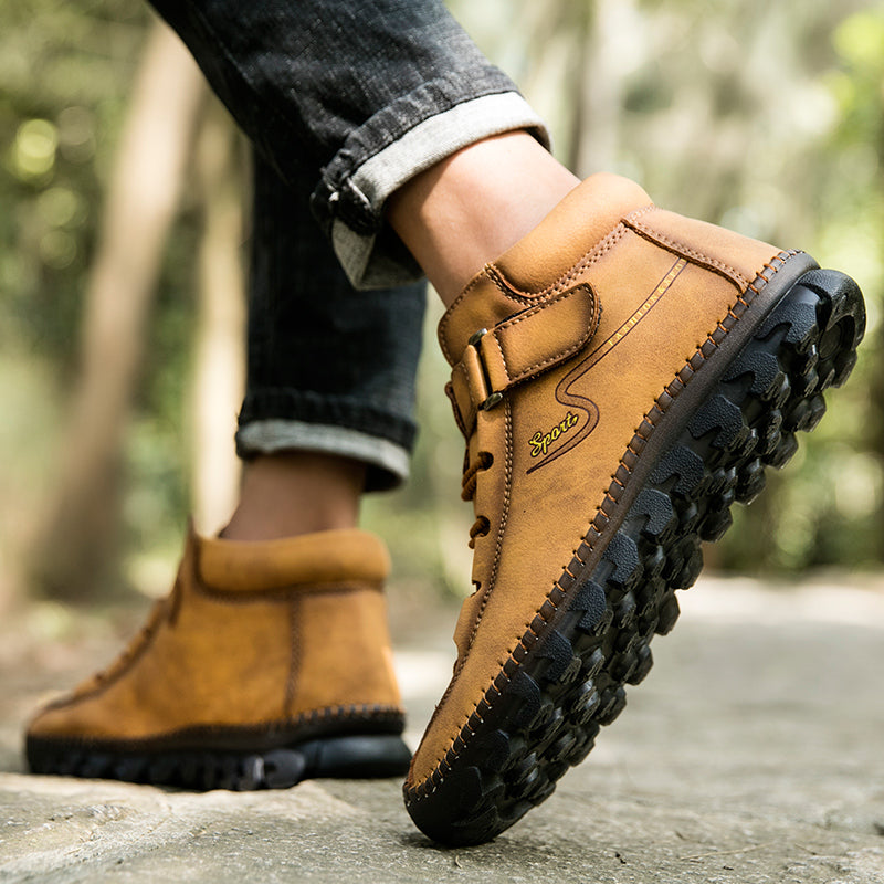 New Men's Ankle Boots Hand Stitching Western Boots Classic Fashion Men's Motorcycle Boots Outdoor Men's Work Boots Big Size12 Rachel 7008