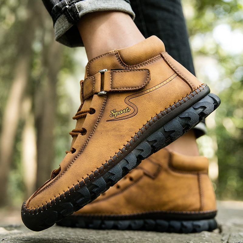 New Men's Ankle Boots Hand Stitching Western Boots Classic Fashion Men's Motorcycle Boots Outdoor Men's Work Boots Big Size12 Rachel 7008