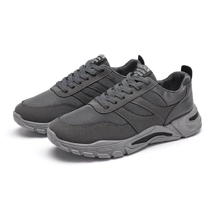 Shoes For Men Patchwork Black White Mesh Breathable Lightweight Lace Up Outdoor Sport Running Walking Male Trainers Tennis Rhonda J026