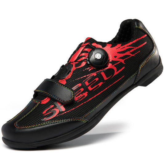 Q123 Unisex Summer Breathable Rubber Sole Cycling Shoes Professional Road Riding Bicycle Training Летние велосипедные туфли на дышащей резиновой подошве унисекс