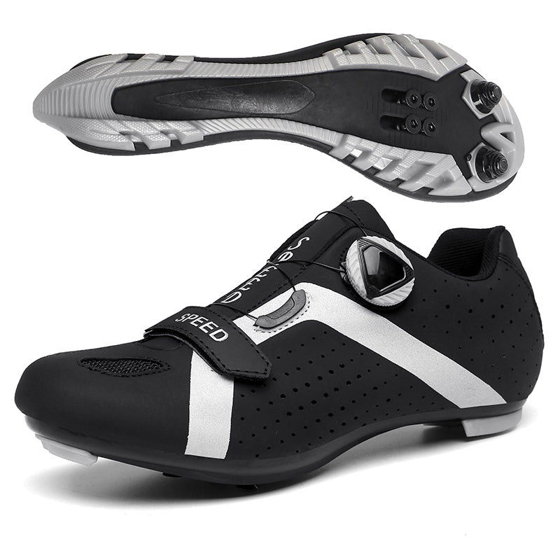 Q006 Professional Racing Road Cycling Shoes MTB Flat Ultralight Self-Locking Bike Cleat Shoes Breathable Профессиональная гоночная шоссейная велосипедная обувь MTB Flat Ultralight Self-Lock Bike Cleat Shoes Дышащая
