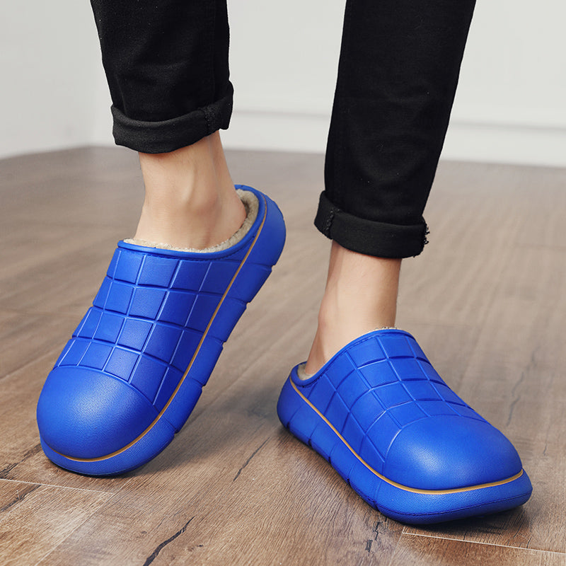 961 Unisex Winter Slippers Casual Keep Warm Plush Shoes Couple Antiskid Home Shoes Зимние тапочки, повседневная теплая плюшевая обувь, нескользящая домашняя обувь для пары
