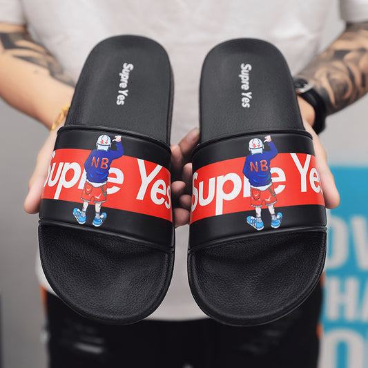 SUP YES999 Slippers Casual Bathroom Bathing Sandals Indoor Outdoor Soft Sole Flip Flop Тапочки Повседневные сандалии для купания в помещении На открытом воздухе Вьетнамки с мягкой подошвой