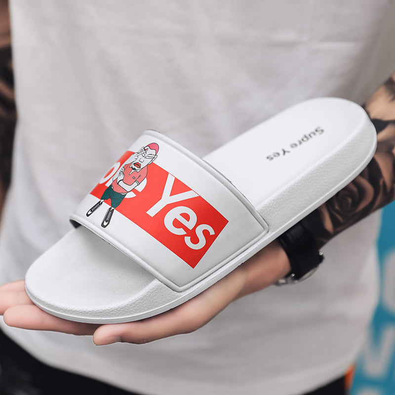 SUP YES999 Slippers Casual Bathroom Bathing Sandals Indoor Outdoor Soft Sole Flip Flop Тапочки Повседневные сандалии для купания в помещении На открытом воздухе Вьетнамки с мягкой подошвой
