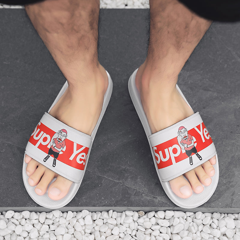 SUP YES999 Slippers Casual Bathroom Bathing Sandals Indoor Outdoor Soft Sole Flip Flop Тапочки Повседневные сандалии для купания в помещении На открытом воздухе Вьетнамки с мягкой подошвой