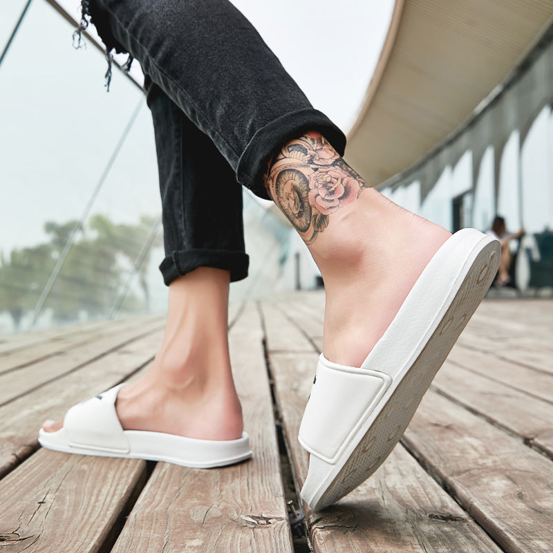 F*CK OFF Slippers Casual Bathroom Bathing Sandals Indoor Outdoor Soft Sole Flip Flop Тапочки Повседневные сандалии для купания в помещении На открытом воздухе Вьетнамки с мягкой подошвой