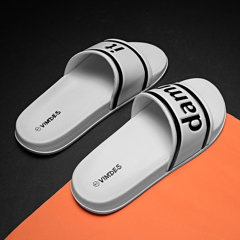 DAMN IT Slippers Casual Bathroom Bathing Sandals Indoor Outdoor Soft Sole Flip Flop Тапочки Повседневные сандалии для купания в помещении На открытом воздухе Вьетнамки с мягкой подошвой