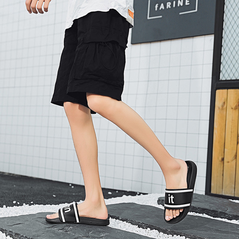 DAMN IT Slippers Casual Bathroom Bathing Sandals Indoor Outdoor Soft Sole Flip Flop Тапочки Повседневные сандалии для купания в помещении На открытом воздухе Вьетнамки с мягкой подошвой