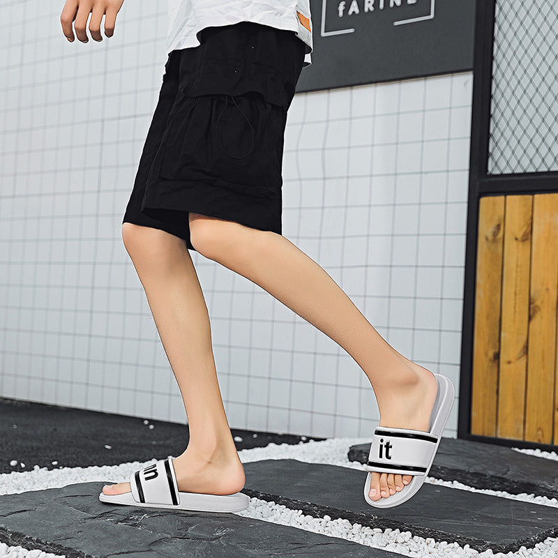 DAMN IT Slippers Casual Bathroom Bathing Sandals Indoor Outdoor Soft Sole Flip Flop Тапочки Повседневные сандалии для купания в помещении На открытом воздухе Вьетнамки с мягкой подошвой