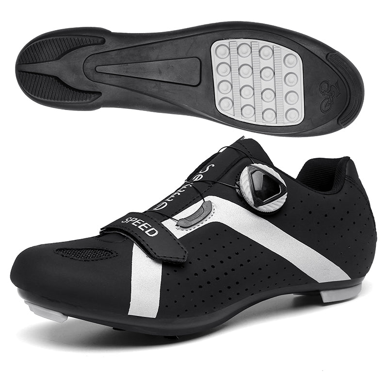 Q006 Professional Racing Road Cycling Shoes MTB Flat Ultralight Self-Locking Bike Cleat Shoes Breathable Профессиональная гоночная шоссейная велосипедная обувь MTB Flat Ultralight Self-Lock Bike Cleat Shoes Дышащая