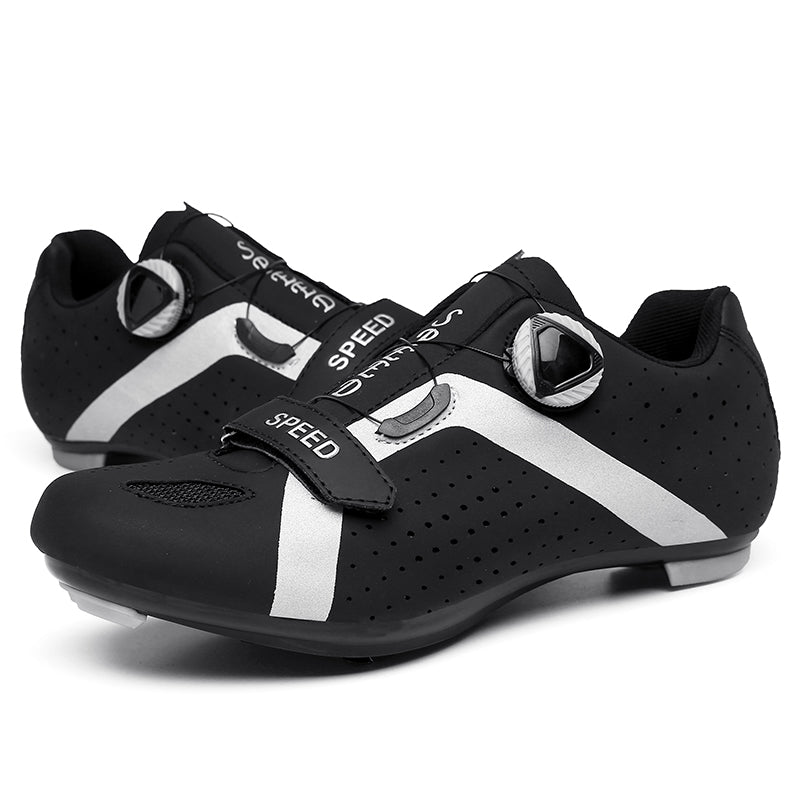 Q006 Professional Racing Road Cycling Shoes MTB Flat Ultralight Self-Locking Bike Cleat Shoes Breathable Профессиональная гоночная шоссейная велосипедная обувь MTB Flat Ultralight Self-Lock Bike Cleat Shoes Дышащая