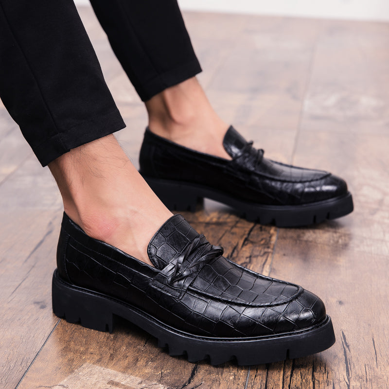 Brown Shoes Men Classic Coiffeur Business Shoes Men Formal Italian Brand Men Classic Shoes Fashion Slip On 8512