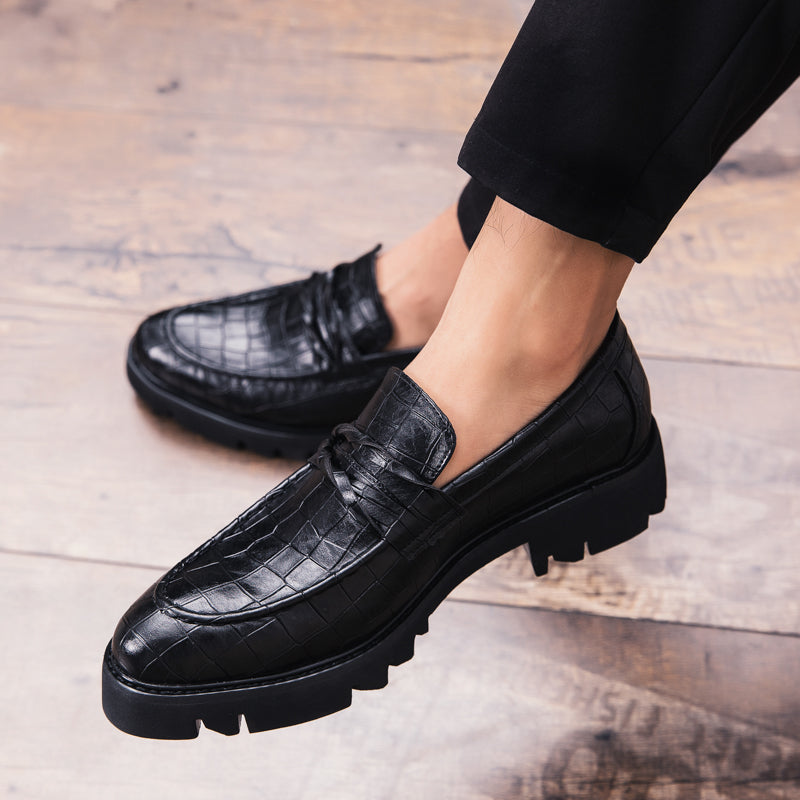 Brown Shoes Men Classic Coiffeur Business Shoes Men Formal Italian Brand Men Classic Shoes Fashion Slip On 8512