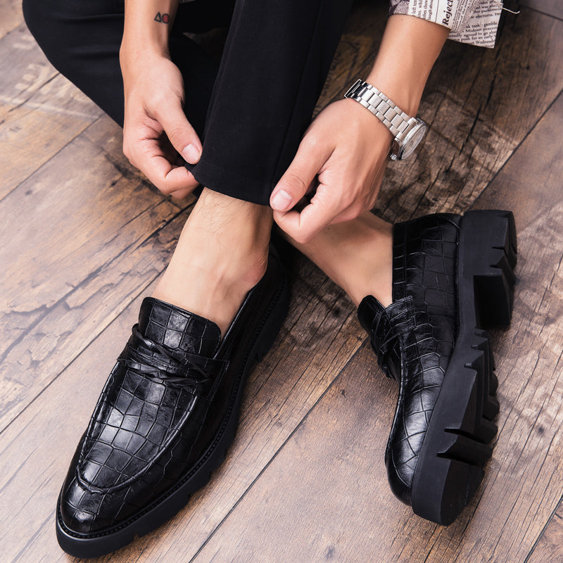 Brown Shoes Men Classic Coiffeur Business Shoes Men Formal Italian Brand Men Classic Shoes Fashion Slip On 8512