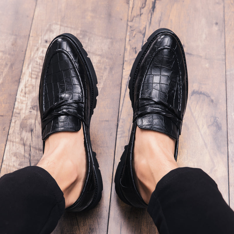 Brown Shoes Men Classic Coiffeur Business Shoes Men Formal Italian Brand Men Classic Shoes Fashion Slip On 8512