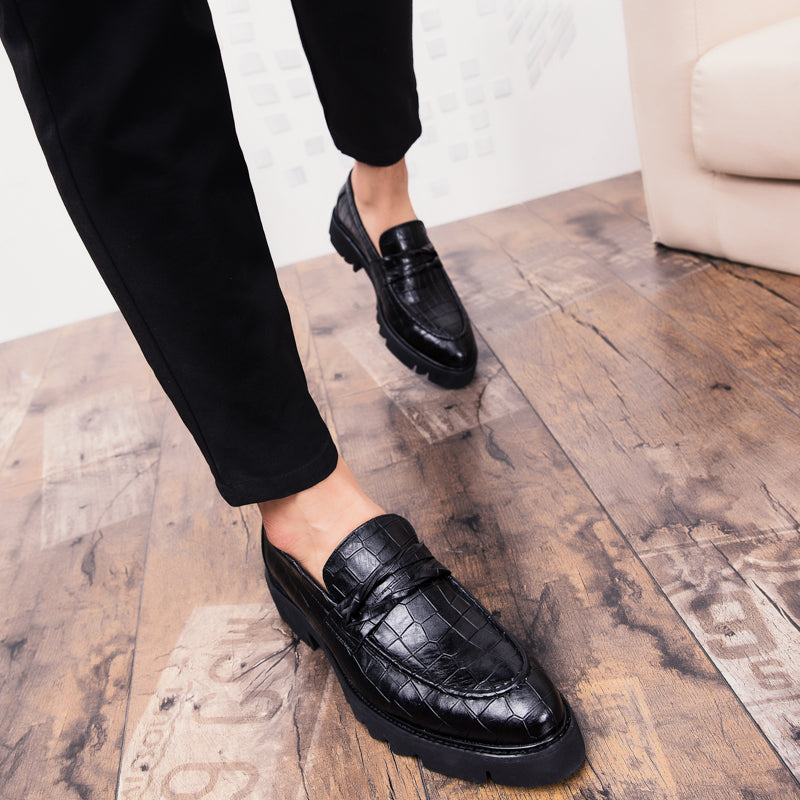 Brown Shoes Men Classic Coiffeur Business Shoes Men Formal Italian Brand Men Classic Shoes Fashion Slip On 8512