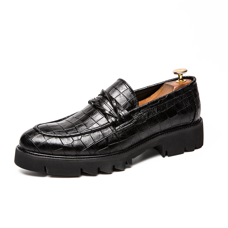 Brown Shoes Men Classic Coiffeur Business Shoes Men Formal Italian Brand Men Classic Shoes Fashion Slip On 8512