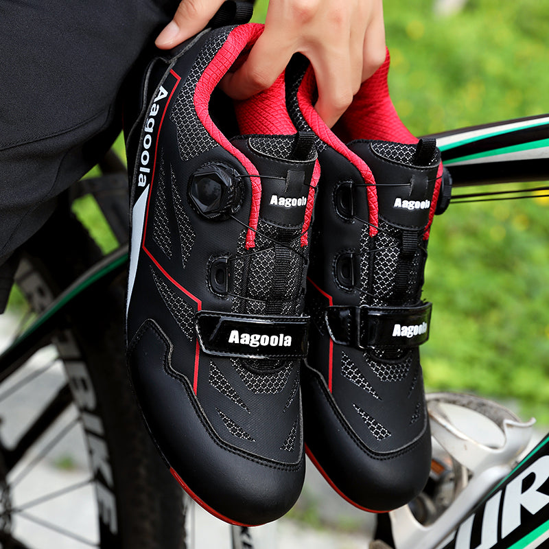 SQ-02 Road Cycling Self-locking Ultra Light Outdoor Waterproof Quick Lacing Shoes Самоблокирующаяся ультралегкая уличная водонепроницаемая обувь с быстрой шнуровкой для шоссейного велоспорта