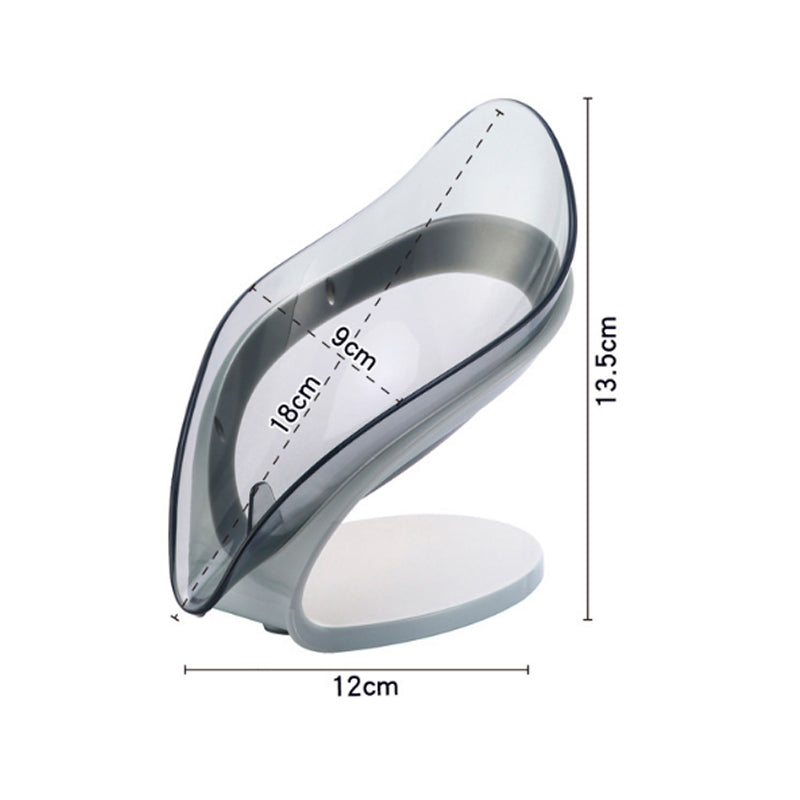 Interesting Bathroom Soap Holder Leaf Shape Soap Box Kitchen Dish Storage Box Non-slip Drain Storage Case Container Bathroom