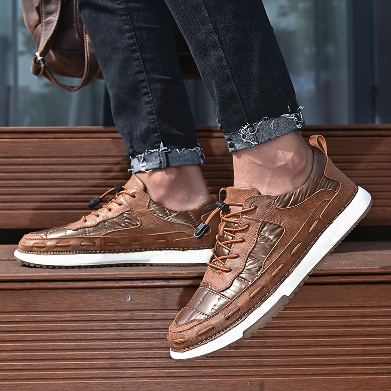 Y8902 New Skateboarding Shoes Soft Comfortable Driving Footwear Men Casual Fashion Handmade Shoes Обувь для скейтбординга Мягкая удобная обувь для вождения