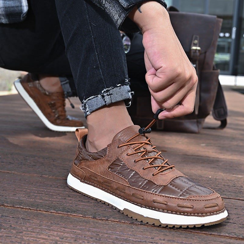Y8902 New Skateboarding Shoes Soft Comfortable Driving Footwear Men Casual Fashion Handmade Shoes Обувь для скейтбординга Мягкая удобная обувь для вождения
