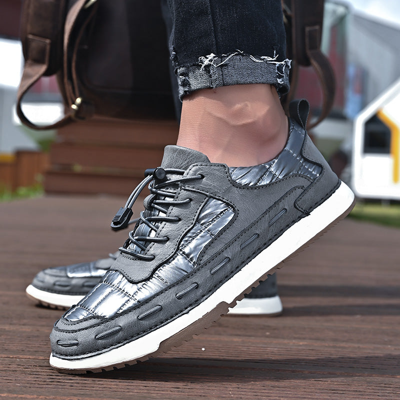 Y8902 New Skateboarding Shoes Soft Comfortable Driving Footwear Men Casual Fashion Handmade Shoes Обувь для скейтбординга Мягкая удобная обувь для вождения