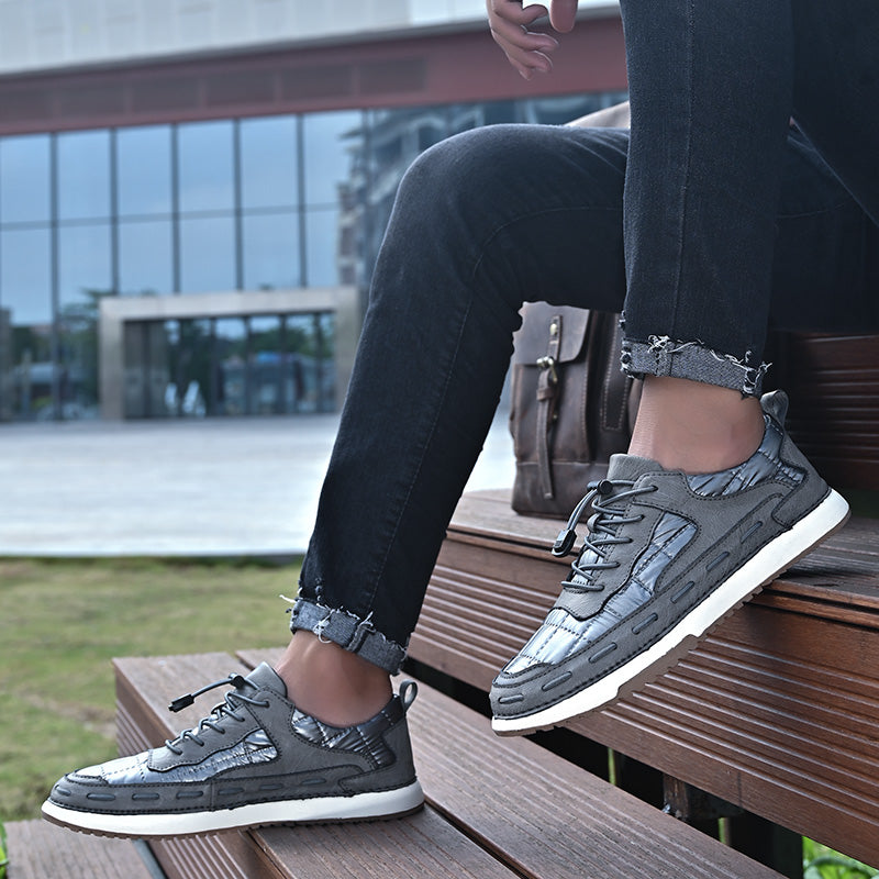 Y8902 New Skateboarding Shoes Soft Comfortable Driving Footwear Men Casual Fashion Handmade Shoes Обувь для скейтбординга Мягкая удобная обувь для вождения