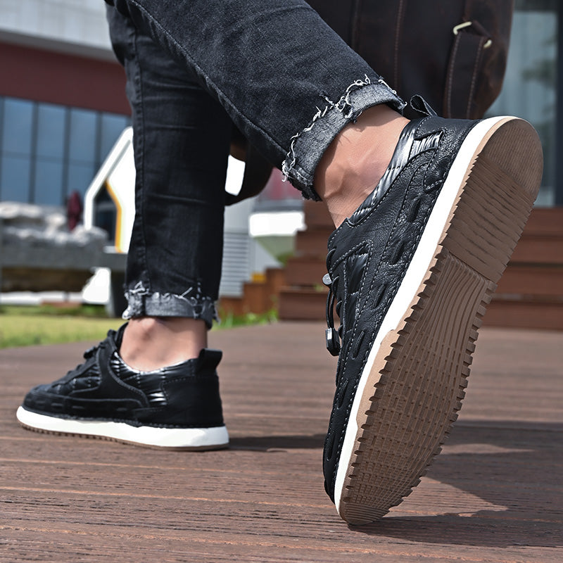 Y8902 New Skateboarding Shoes Soft Comfortable Driving Footwear Men Casual Fashion Handmade Shoes Обувь для скейтбординга Мягкая удобная обувь для вождения