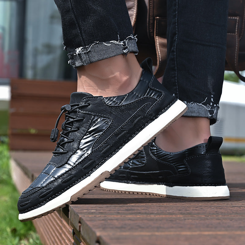 Y8902 New Skateboarding Shoes Soft Comfortable Driving Footwear Men Casual Fashion Handmade Shoes Обувь для скейтбординга Мягкая удобная обувь для вождения
