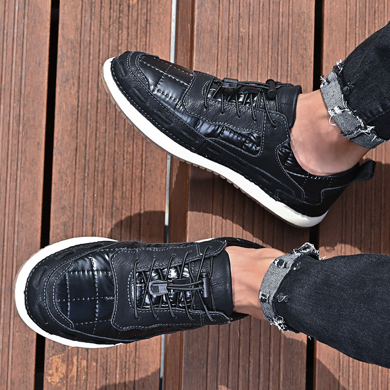 Y8902 New Skateboarding Shoes Soft Comfortable Driving Footwear Men Casual Fashion Handmade Shoes Обувь для скейтбординга Мягкая удобная обувь для вождения