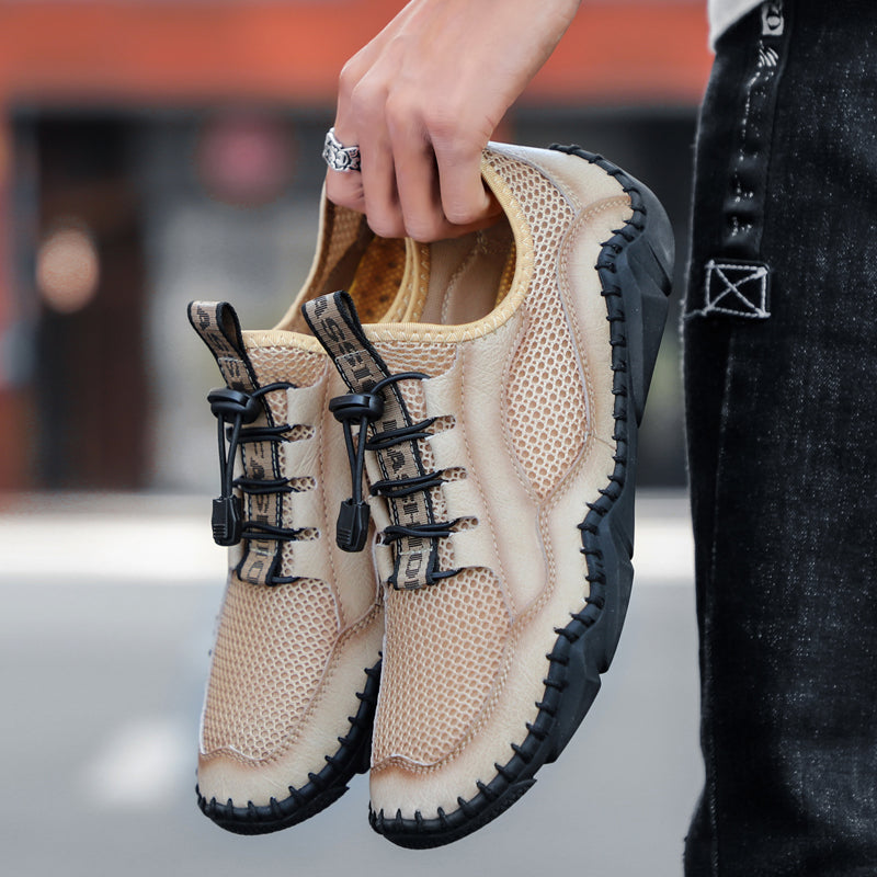 New Mens Casual Mesh Shoes Man Sport Sneaker Male Outdoor Sport Footwear Work Business Breathable Walking Rhonda 8865