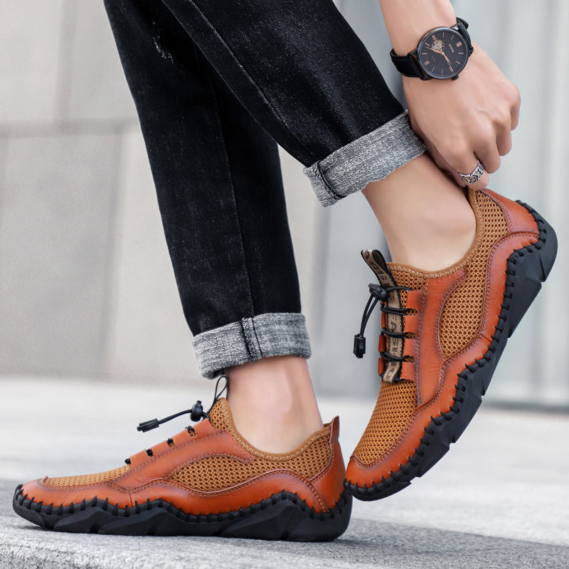 New Mens Casual Mesh Shoes Man Sport Sneaker Male Outdoor Sport Footwear Work Business Breathable Walking Rhonda 8865