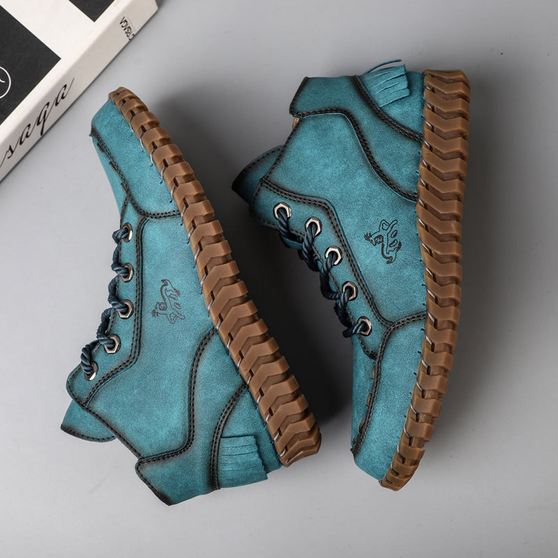 Hand Stitching New Female Ankle Boots Women Shoes Booties British Lace Retro Trend Women Naked Boots Rhonda 8802