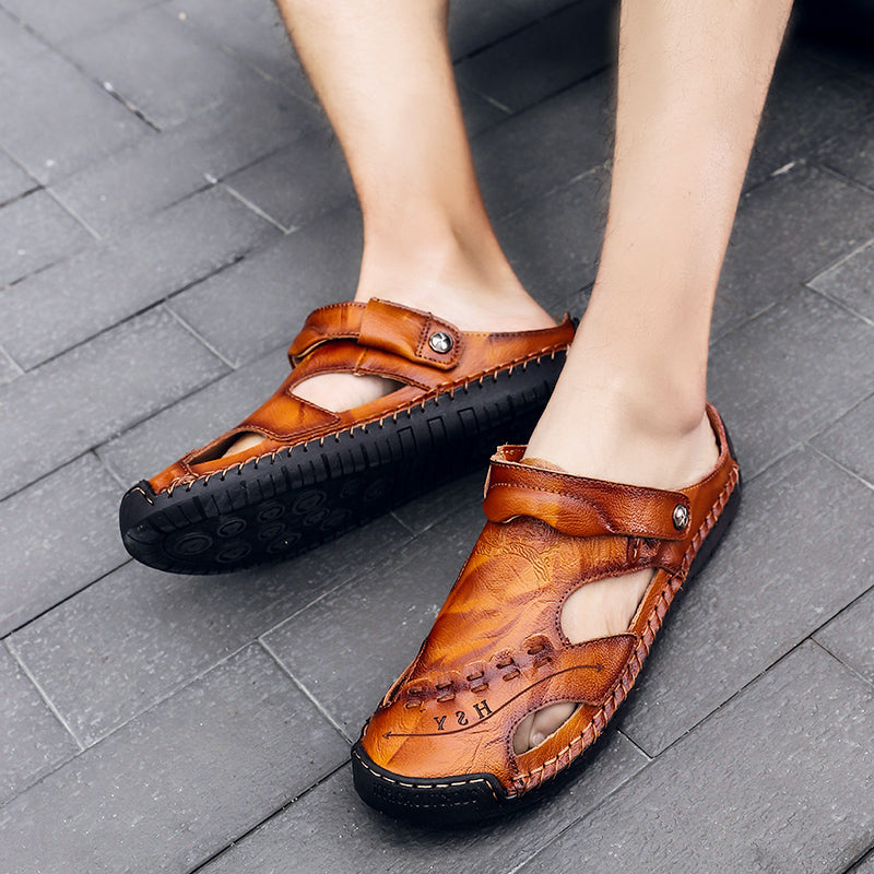 Men Sandals Male Comfortable Summer Shoes Fashion Designers Beach Sandals Mens Gladiator Sandals Coralee 868