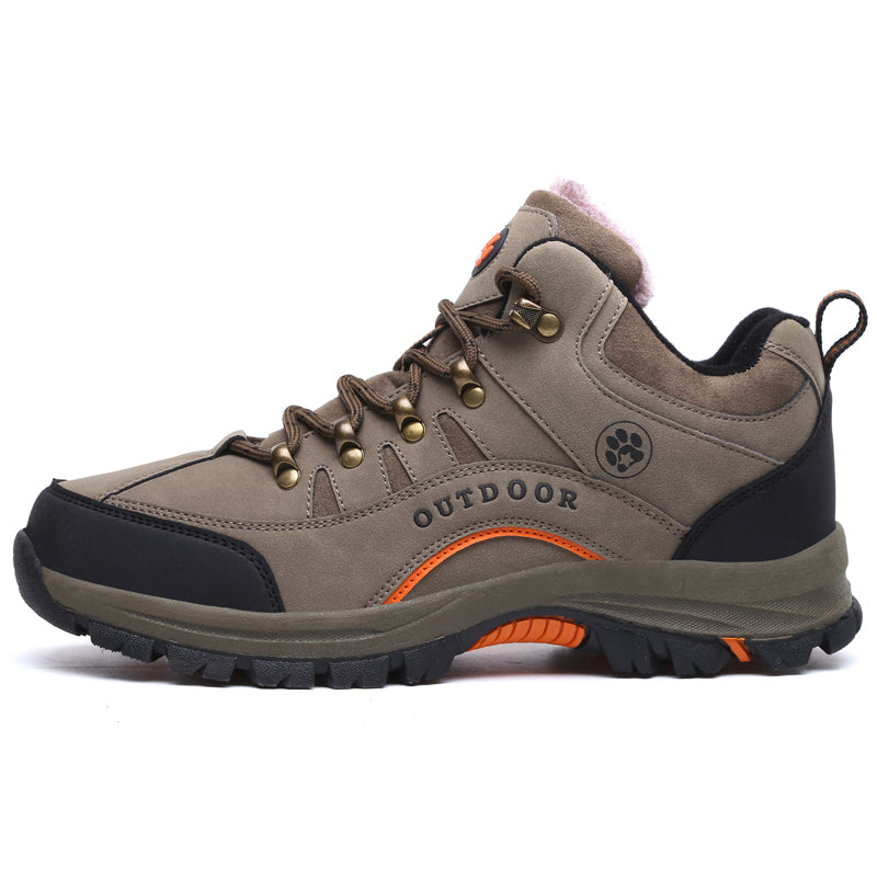 Women Snow Waterproof Warm Plush High Quality Outdoor Hiking Boots Camping Big Size thermal outdoor hiking high top sneakers K711