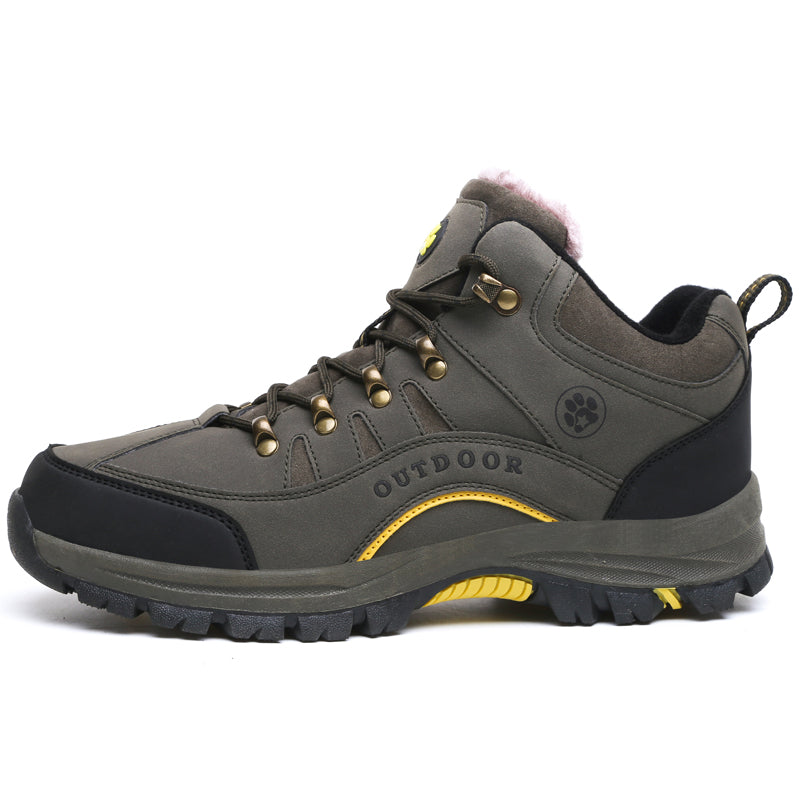 Women Snow Waterproof Warm Plush High Quality Outdoor Hiking Boots Camping Big Size thermal outdoor hiking high top sneakers K711