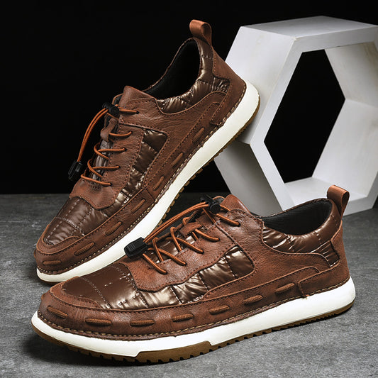 Y8902 New Skateboarding Shoes Soft Comfortable Driving Footwear Men Casual Fashion Handmade Shoes Обувь для скейтбординга Мягкая удобная обувь для вождения