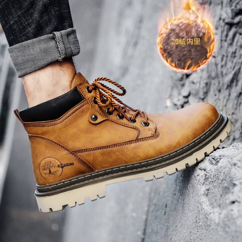 Y5888 Men's Martin boots high British style new tide casual boots Мужские ботинки Martin высокие повседневные ботинки в британском стиле