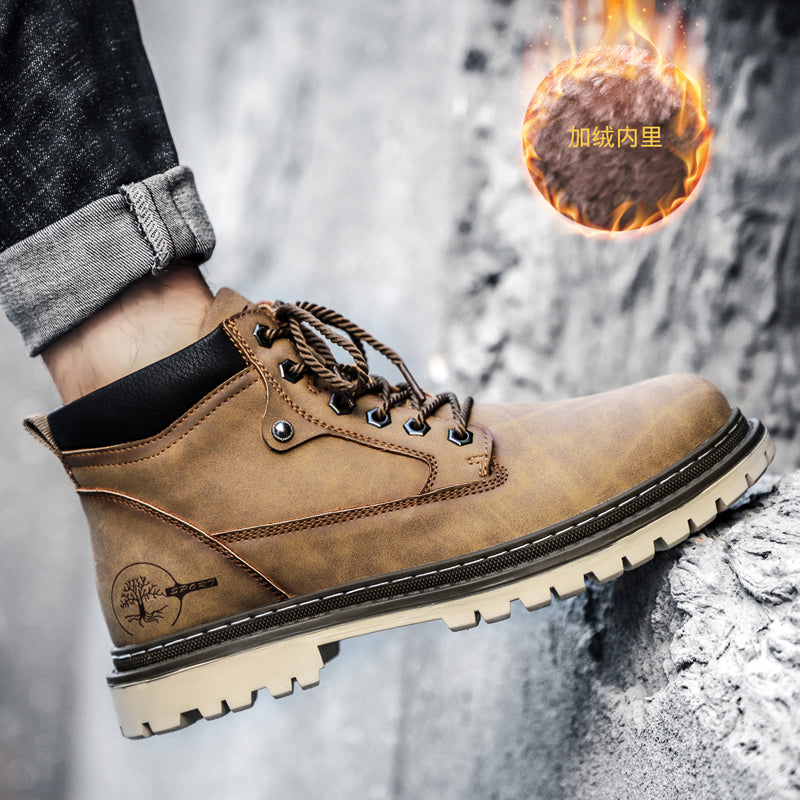 Y5888 Men's Martin boots high British style new tide casual boots Мужские ботинки Martin высокие повседневные ботинки в британском стиле