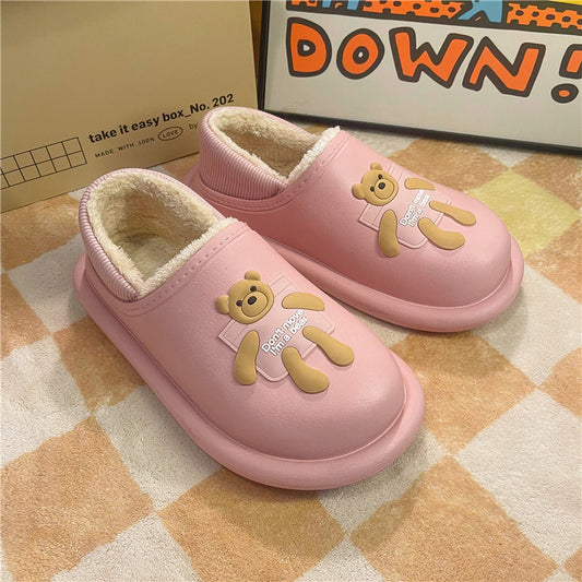 MAX2027 Fashion  Fluffy Slippers Winter Warm Home Indoor Shoes Soft Cute Cartoon Модные тапочки, теплая домашняя обувь, мягкий милый мультяшный