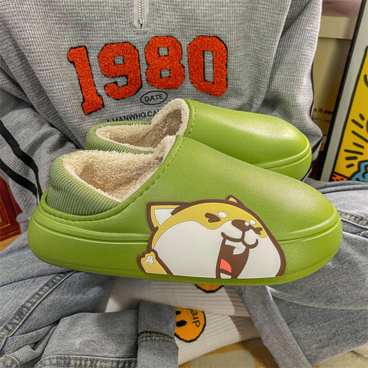 MAX0212-1 Fashion  Fluffy Slippers Winter Warm Home Indoor Shoes Soft Cute Cartoon Модные тапочки, теплая домашняя обувь, мягкий милый мультяшный