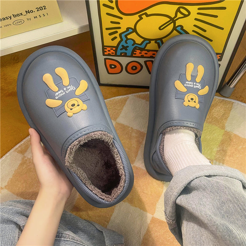 MAX2027 Fashion  Fluffy Slippers Winter Warm Home Indoor Shoes Soft Cute Cartoon Модные тапочки, теплая домашняя обувь, мягкий милый мультяшный