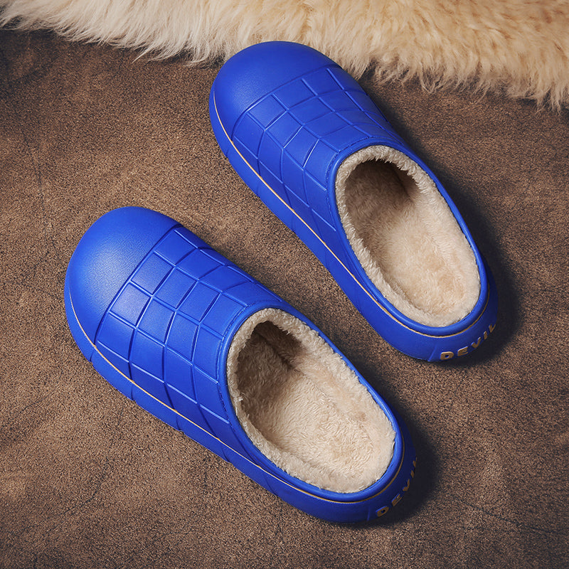 961 Unisex Winter Slippers Casual Keep Warm Plush Shoes Couple Antiskid Home Shoes Зимние тапочки, повседневная теплая плюшевая обувь, нескользящая домашняя обувь для пары