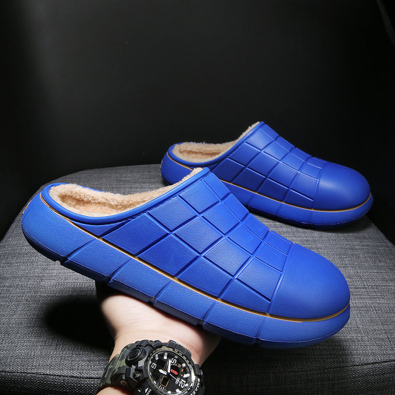 961 Unisex Winter Slippers Casual Keep Warm Plush Shoes Couple Antiskid Home Shoes Зимние тапочки, повседневная теплая плюшевая обувь, нескользящая домашняя обувь для пары